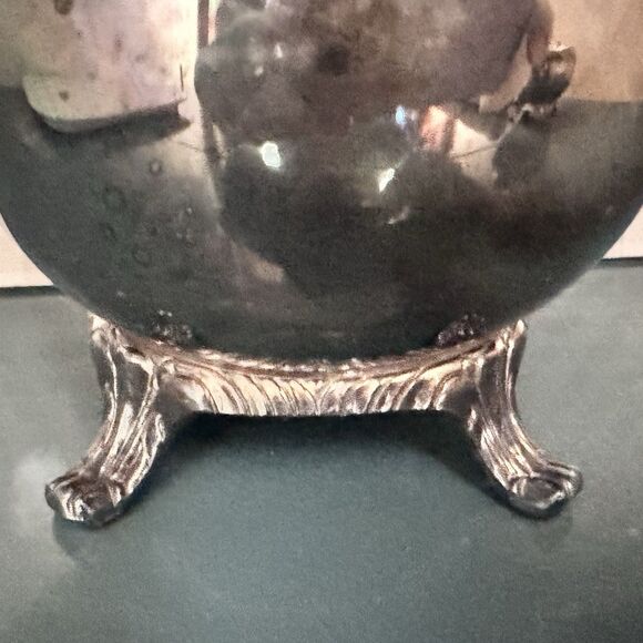 Vintage 3pc Wm Rogers Silverplate Coffee Tea Pot Set Baroque Mid-century Footed - Picture 6 of 16